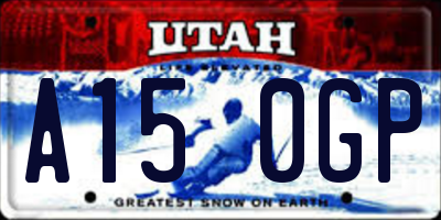 UT license plate A150GP