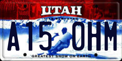 UT license plate A150HM