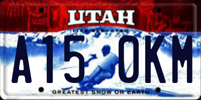 UT license plate A150KM