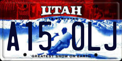 UT license plate A150LJ