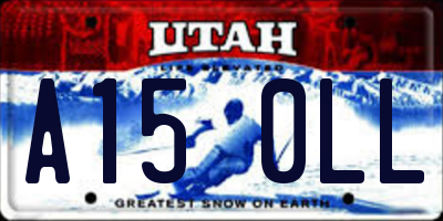UT license plate A150LL