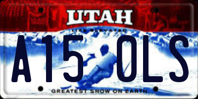 UT license plate A150LS