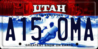 UT license plate A150MA