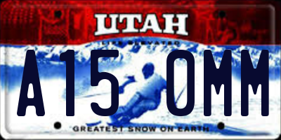 UT license plate A150MM
