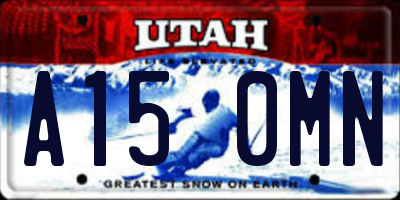 UT license plate A150MN