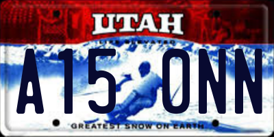 UT license plate A150NN