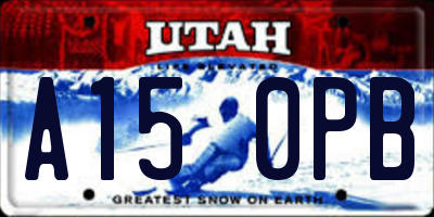 UT license plate A150PB