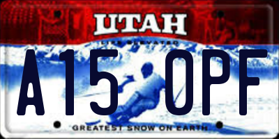 UT license plate A150PF