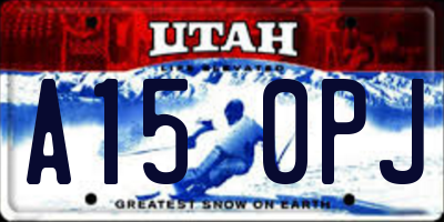 UT license plate A150PJ