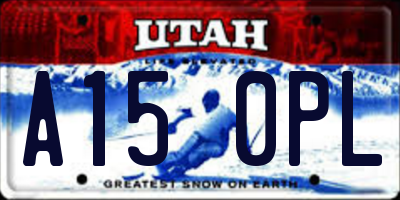 UT license plate A150PL