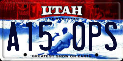 UT license plate A150PS