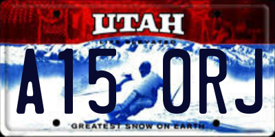 UT license plate A150RJ