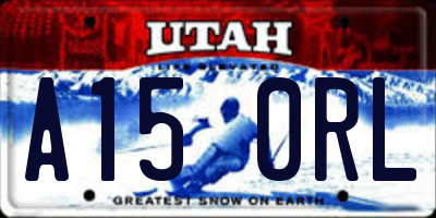 UT license plate A150RL