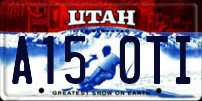 UT license plate A150TI