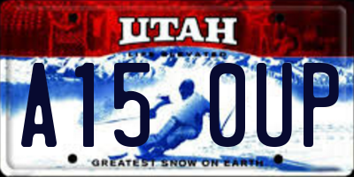 UT license plate A150UP