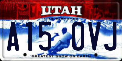 UT license plate A150VJ
