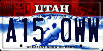 UT license plate A150WW