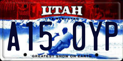 UT license plate A150YP