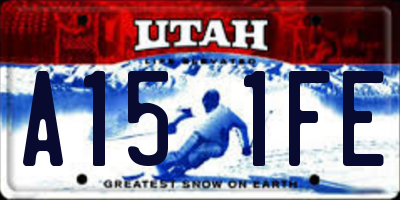 UT license plate A151FE