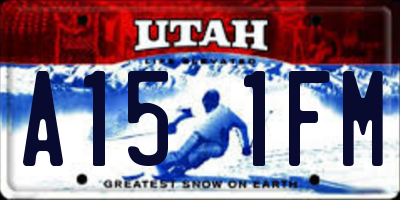 UT license plate A151FM