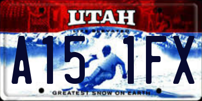 UT license plate A151FX