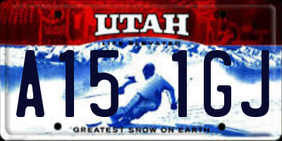 UT license plate A151GJ