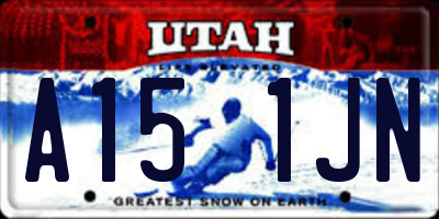 UT license plate A151JN