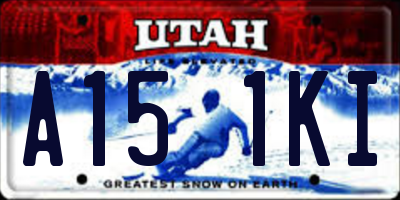 UT license plate A151KI
