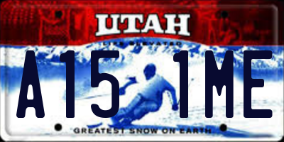 UT license plate A151ME