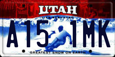 UT license plate A151MK