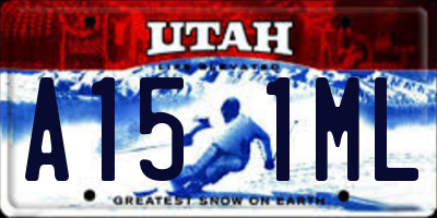 UT license plate A151ML