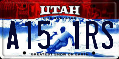 UT license plate A151RS