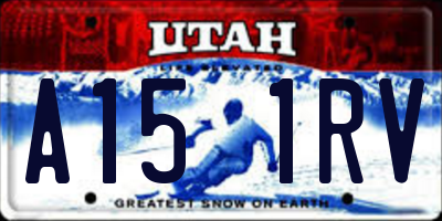 UT license plate A151RV