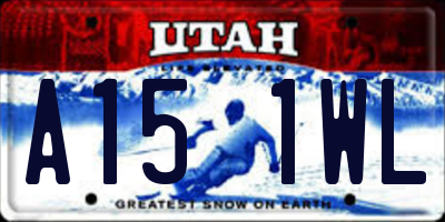 UT license plate A151WL