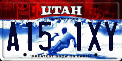 UT license plate A151XY