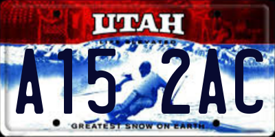 UT license plate A152AC