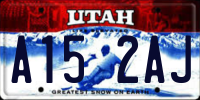 UT license plate A152AJ