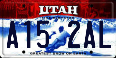 UT license plate A152AL