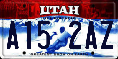 UT license plate A152AZ