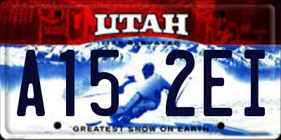 UT license plate A152EI