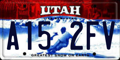 UT license plate A152FV
