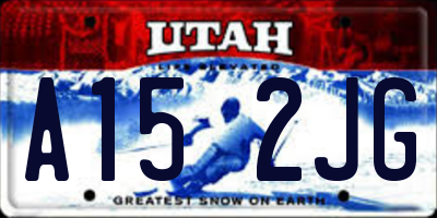 UT license plate A152JG