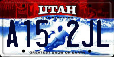 UT license plate A152JL