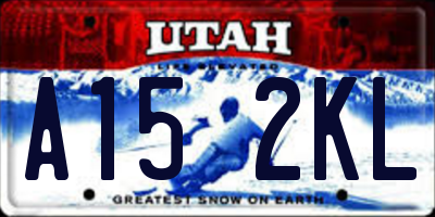 UT license plate A152KL