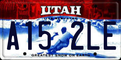 UT license plate A152LE