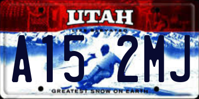 UT license plate A152MJ