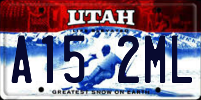 UT license plate A152ML