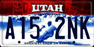 UT license plate A152NK