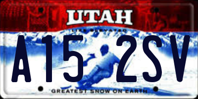 UT license plate A152SV