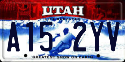 UT license plate A152YV